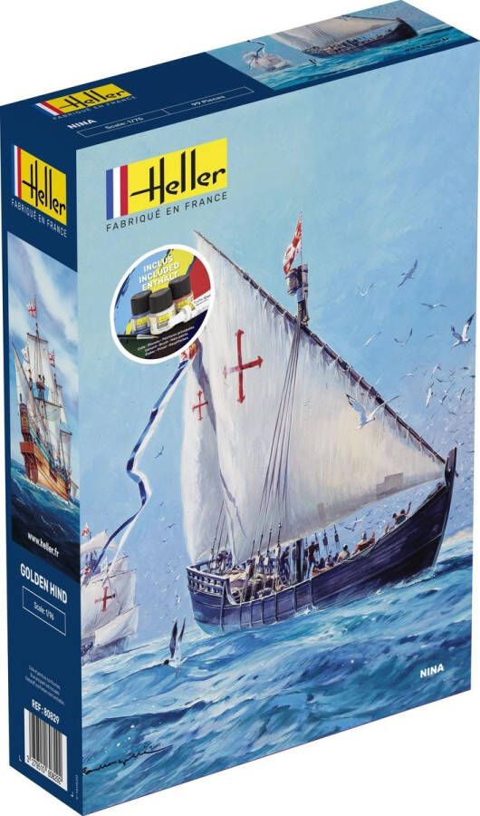 Heller 1:75 56815 NINA Ship Starter Kit Plastic Modelbouwpakket