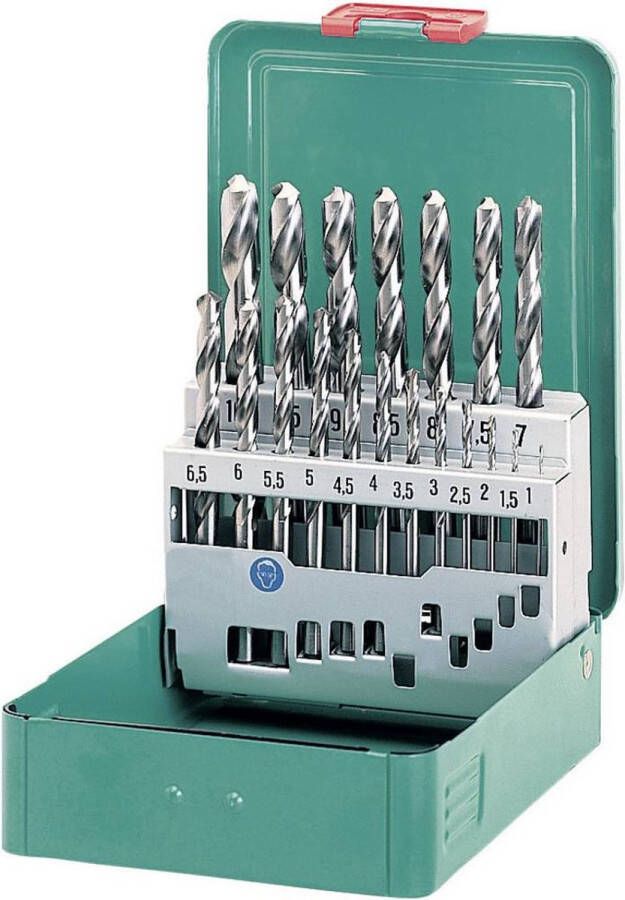 Heller 21962 4 HSS Metaal-spiraalboorset 19-delig Kobalt DIN 338 Cilinderschacht 1 set(s)