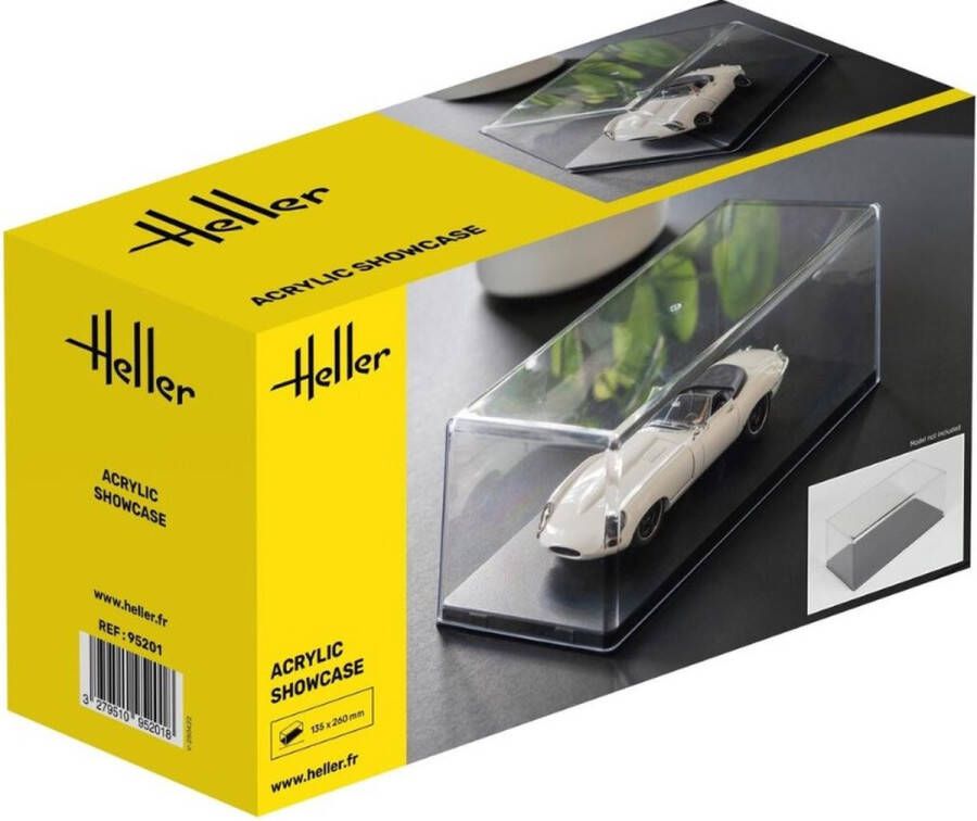 Heller 95201 Acrylic Display Show Case 252x127x80mm Display case