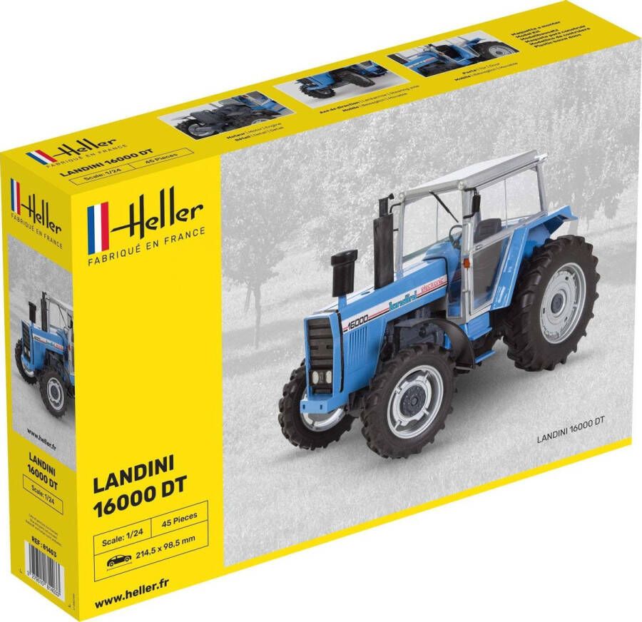 Heller Landini 16000DT landbouwtrekker bouwpakket