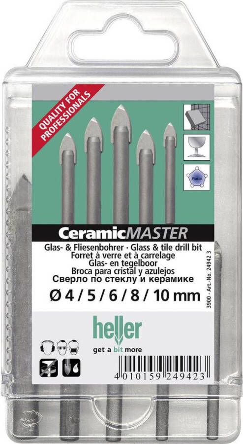 Heller Tools QuickBit CeramicMaster 24942 Glas- en keramiekborenset 5-delig 1 4 (6.3 mm) 1 set(s)