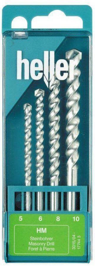 Heller steenborenset- 4-delig 5 6 8 en 10mm