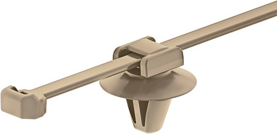 HellermannTyton 156-01146 PT2AP3SFT6.5-PEEK-BGE Kabelbinder Beige Met spreidanker 1 stuk(s)