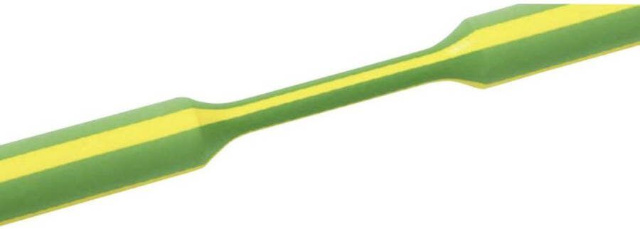 HellermannTyton 319-00607 Krimpkous zonder lijm Groen Geel 6 mm 2 mm Krimpverhouding:3:1 m