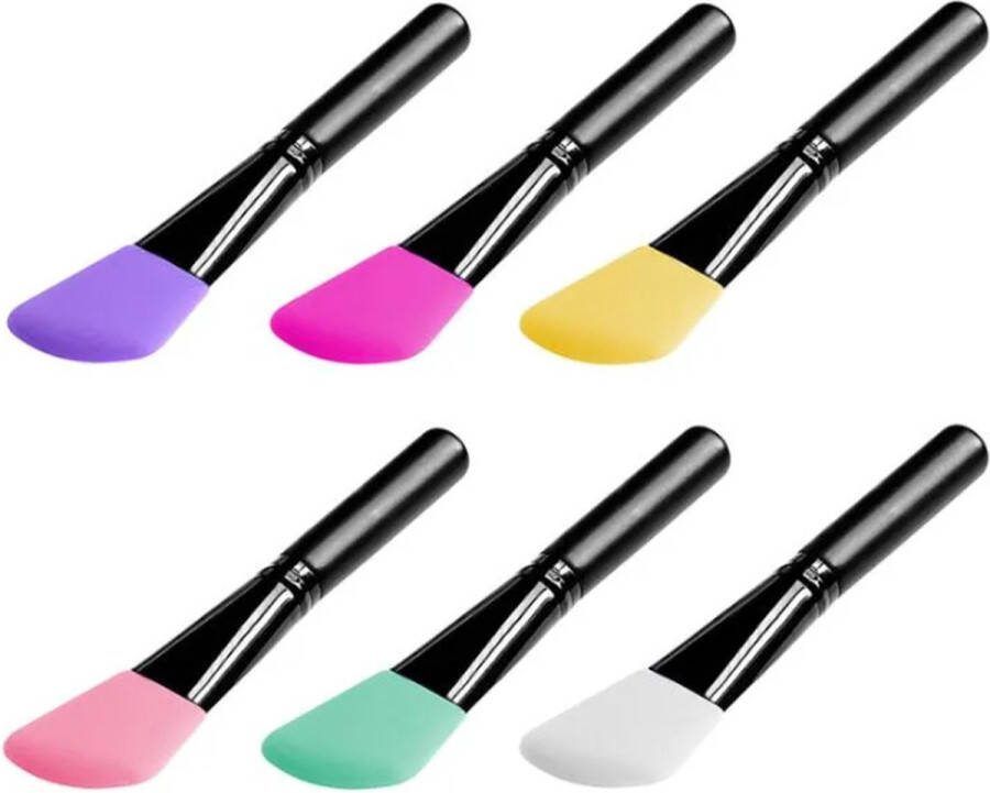 Hello Beatiful Gezichtsmasker Kwast Masker kwast met spatel Siliconen Mask Foundation kwast Silicone Kwast Make Up kwast Contour