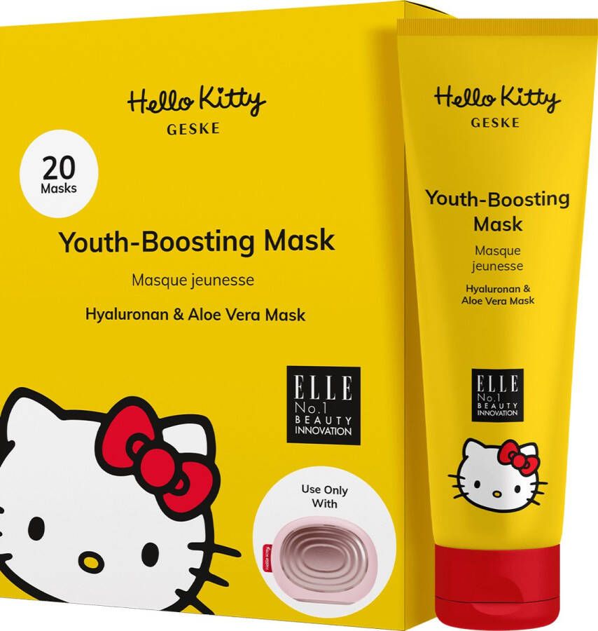 Hello Kitty GESKE x Verjongend masker Eenvoudig aanbrengen met het GESKE Sonic Warm and Cool Mask Maskers tegen veroudering Vochtige gezichtsmaskers voor dames en heren Vegan formule