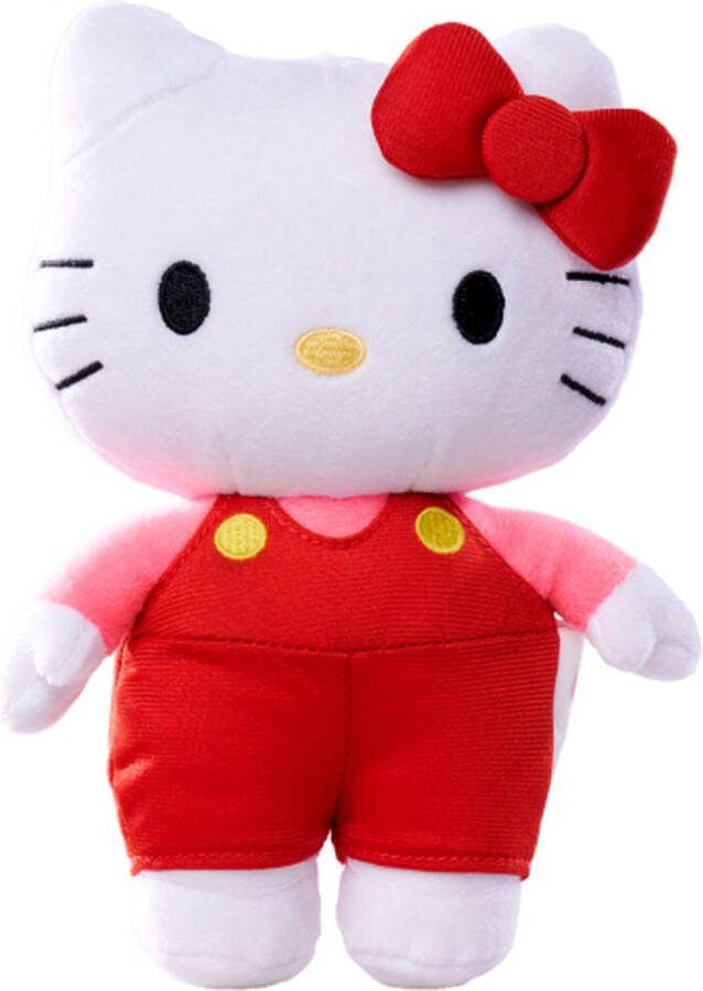 Hello Kitty (Rood Roze) Super Style Pluche Knuffel 20 cm {Speelgoed Knuffeldier Knuffelpop voor kinderen jongens meisjes Hello Kity Kat Cat Plush Toy}