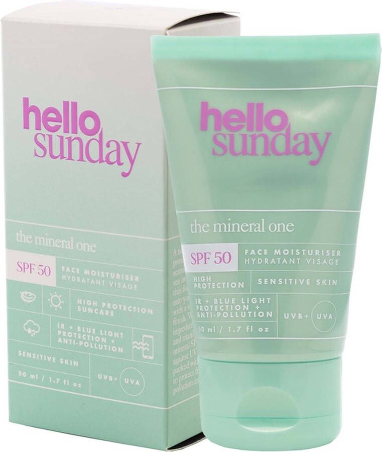 Hello Sunday The Mineral One Face Moisturiser SPF 50 gezichtscrème