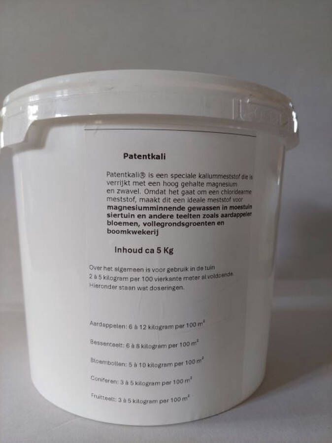 Helza Grower seeds Patentkali ca 5 Kg in afsluitbare emmer