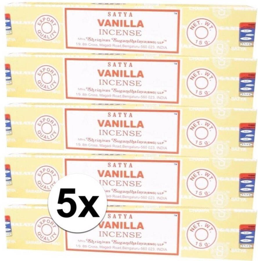 Merkloos 60 Nag Champa wierookstokjes Vanilla 15 gram Wierookstokjes