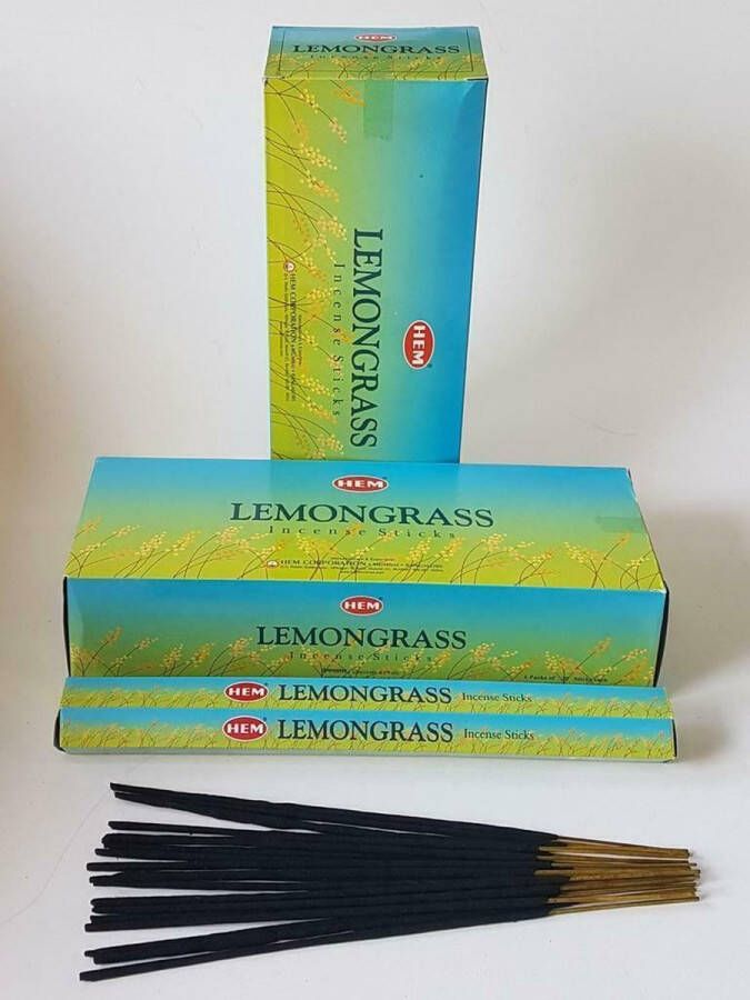 Hem Anti-muggen wierook Anti-wespen wierook Lemongrass Citroengras 240 stokjes