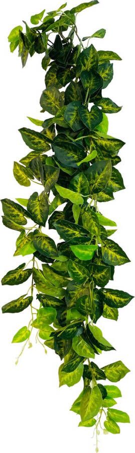 HEM Drankenklimop (Syngonium) Kunstplant Volle Hangplant Kunstplant 100 cm Levensechte Kunstplant Modelerende stevige hangstreng