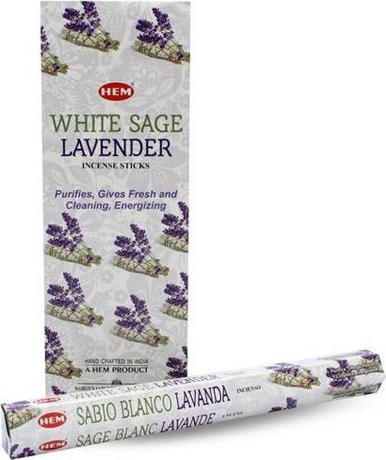 Hem White Sage Lavender Wierook 6 doosjes