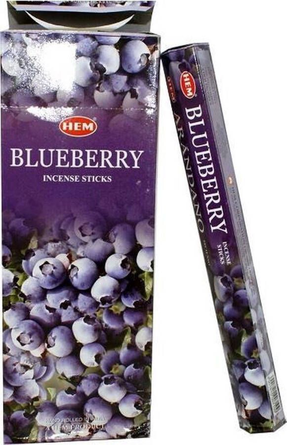 Hem Wierook Blueberry Slof (6 pakjes 120 stokjes)