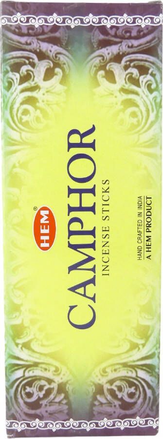 Hem Wierook Camphor Slof (6 pakjes 120 stokjes)