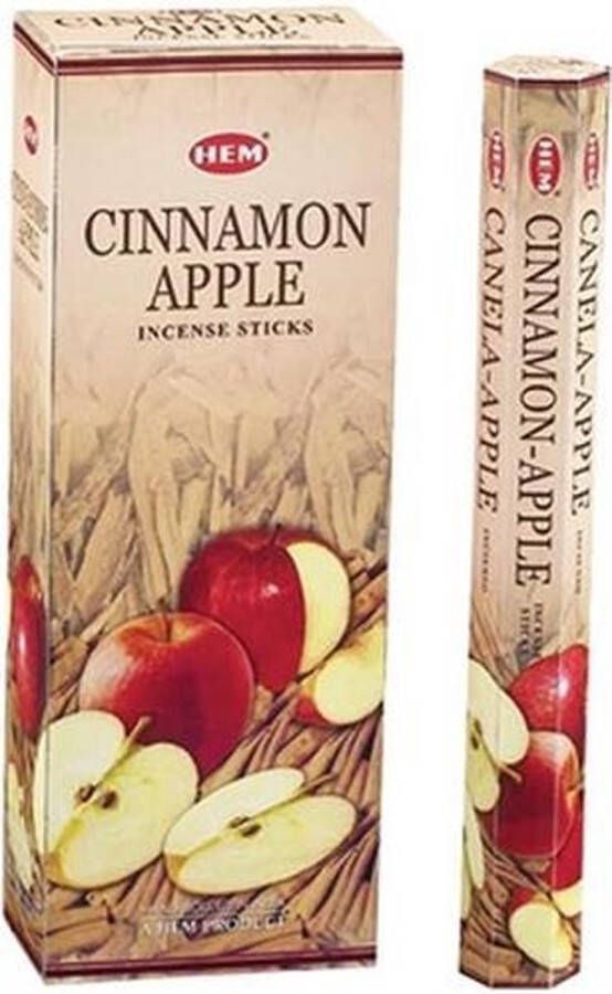 Hem Wierook Cinnamon Apple Slof (6 pakjes 120 stokjes)