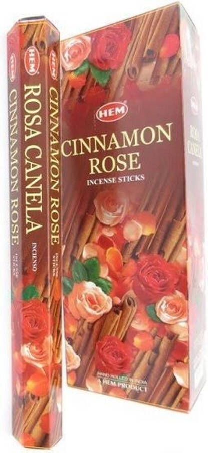 Hem Wierook Cinnamon Rose Slof (6 pakjes 120 stokjes)