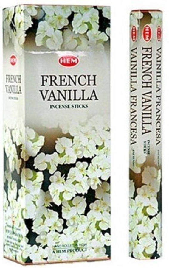 Hem Wierook French Vanilla Slof (6 pakjes 120 stokjes)
