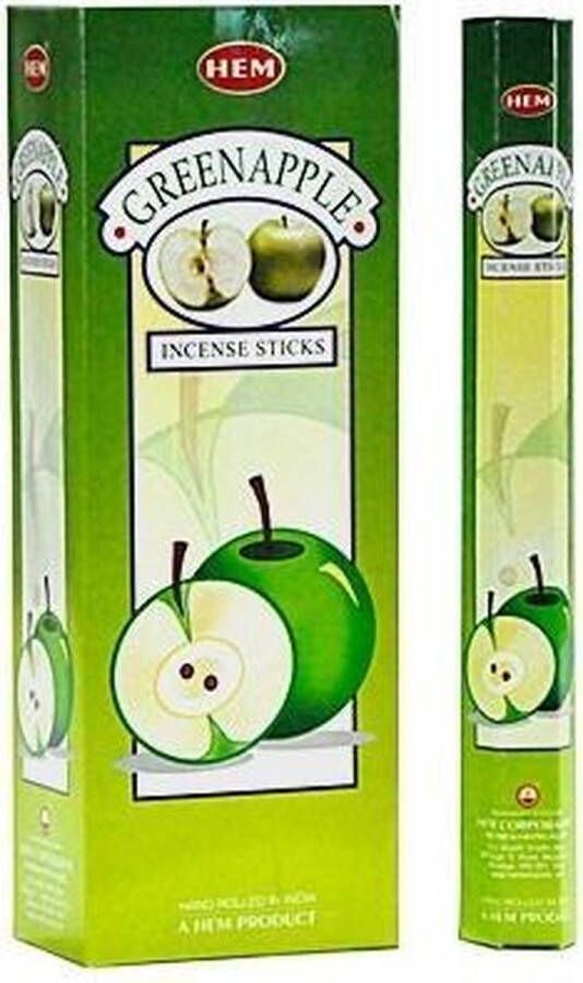 Hem Wierook Green Apple Slof(6 pakjes 120 stokjes )