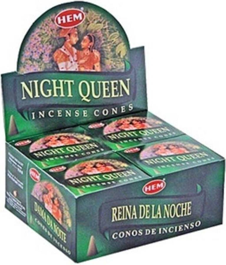 Hem Wierook Kegel Night Queen (12 pakjes)