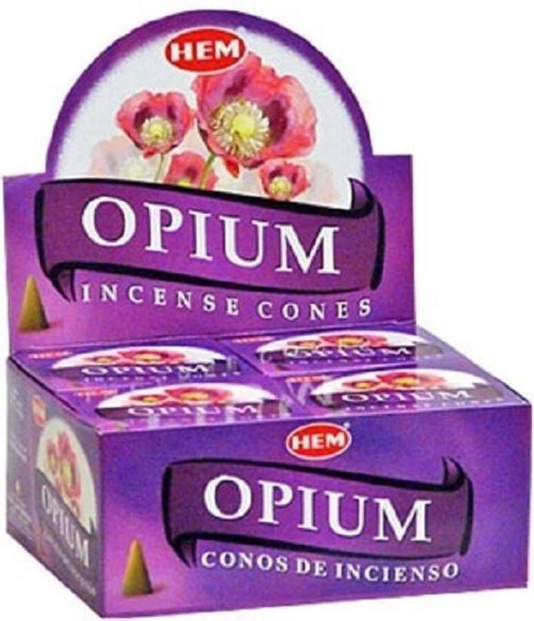 Hem Wierook Kegel Opium (12 pakjes)