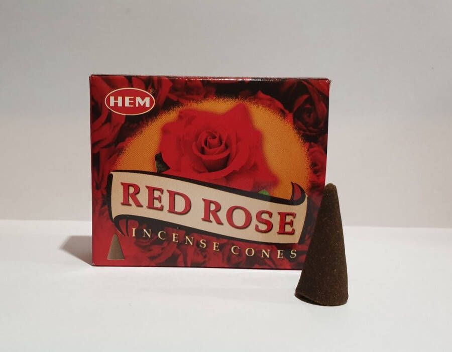 Hem Wierook kegels red rose