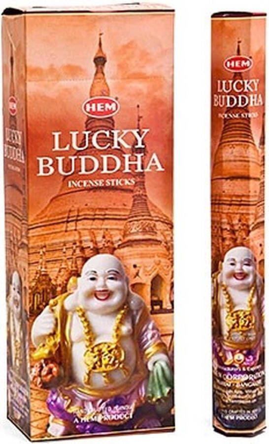 Hem Wierook Lucky Buddha per slof 6 pakjes 120 stokjes