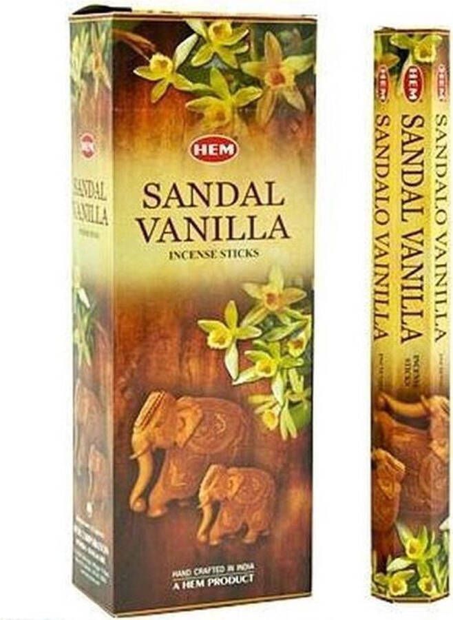 Hem Wierook Sandal Vanilla Slof (6 pakjes 120 stokjes)