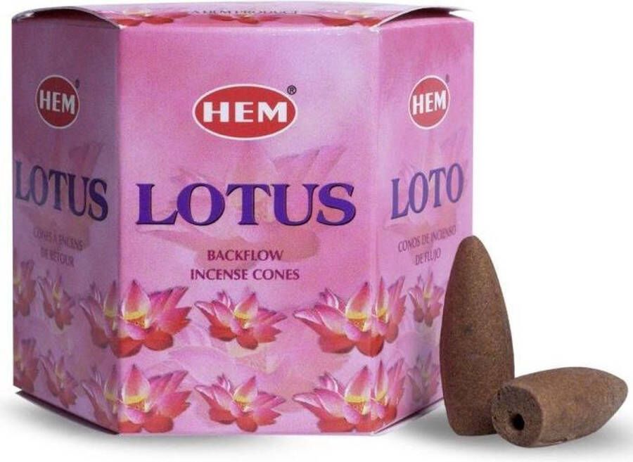 Hem Wierookkegels Backflow Lotus