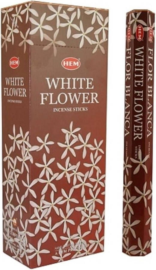 Hem Wierook White Flower Slof (6 pakjes 120 stokjes)