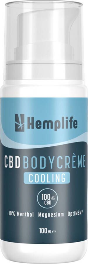 Hemplife CBD + Magnesium Bodycrème Cooling 100mg | 100ml