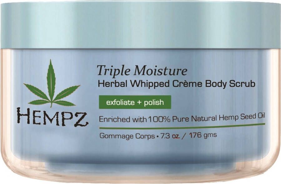 Hempz Triple Moisture Herbal Whipped Creme Body Scrub