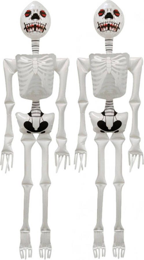 Henbrandt Opblaasbaar skelet 2 stuks Halloween versiering 183 cm Opblaasfiguren