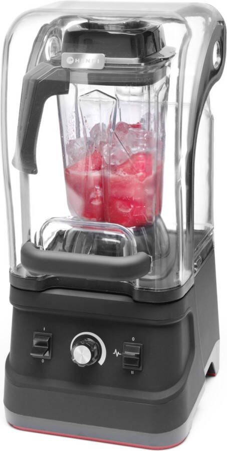 Hendi Blender met Geluiddempende Kap 2 5 Liter BPA-vrij 230V 1680W 25 2x25 8x(H)54 7cm