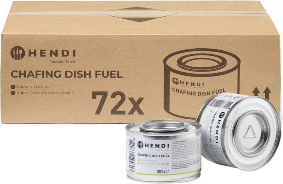 Hendi Brandpasta voor Vuurhaard of Chafing Dish (200 gram) (72 stuks)