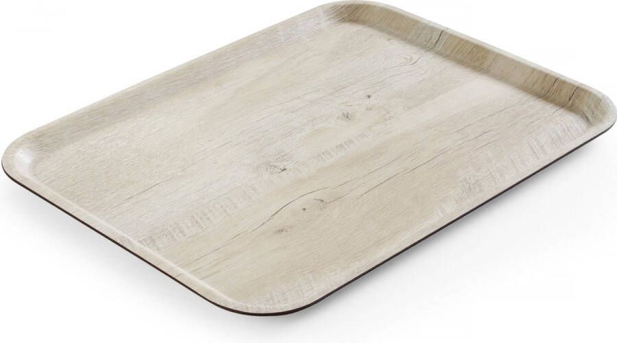 Hendi Dienblad Rechthoek Melamine Hout Bedrukking Licht Eiken 330x430mm