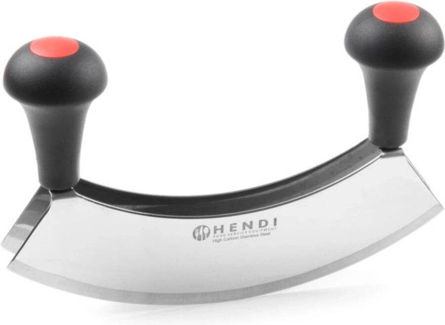 Hendi Dubbel wiegemes ergonomisch ontwerp zwart 215x150mm