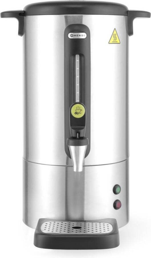 Hendi Elektrische Percolator 14 Liter RVS Enkelwandige Koffiemachine Horeca