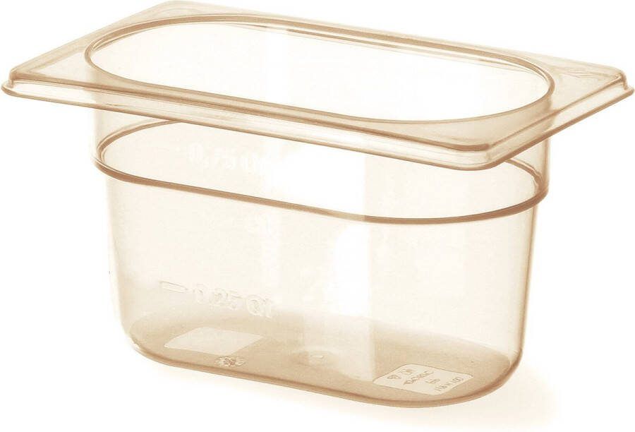 Hendi Gastronorm bak hoge temperatuurbestendigheid 0 9L transparant 176x108x100mm