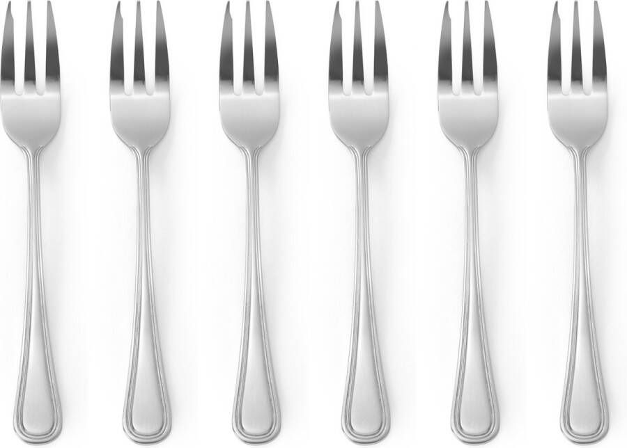 Hendi Gebaksvorkjes Taartvorkjes Kitchen Line RVS 15cm ( Set van 12 )