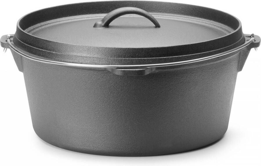 Hendi Gietijzeren Pan 7 2 Liter Zwart Diameter 31 cm Hoogte 15 5 cm 629376 Horeca & Professioneel