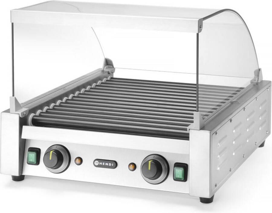 Hendi Glazen cover voor worstenroller grill