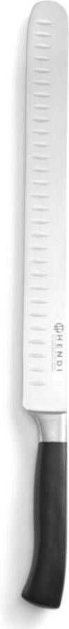 Hendi Ham- zalmmes Profi Line Granton kuilen Vlijmscherp 430mm Zwart
