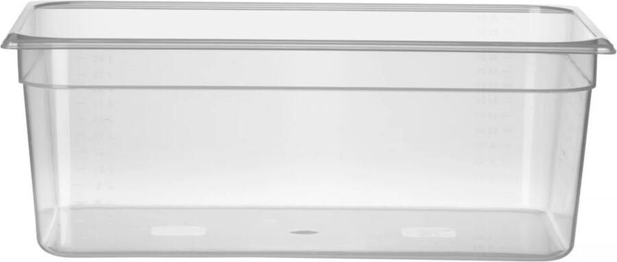 Hendi Gastronorm container 1 1 28L transparant 530x325x200mm luchtdicht stapelbaar