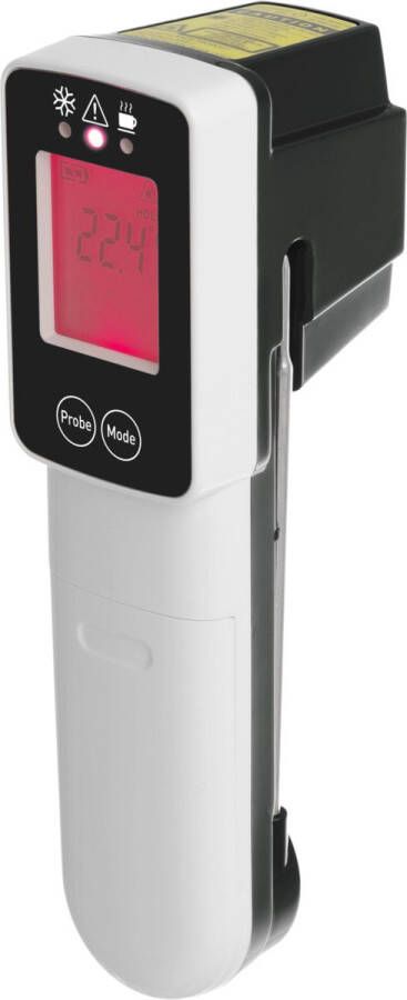 Hendi Infrarood Thermometer Laser Met Sonde Professionele Digitale Thermometer Temperatuurmeter voor Koken Kookthermometer Keukenthermometer Kernthermometer Temperatuurbereik: ( -32 400°C ) 3 7x7x(H)15cm