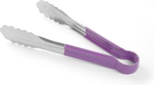 Hendi Keuken- Serveertang RVS 25cm PVC Handgreep Paars
