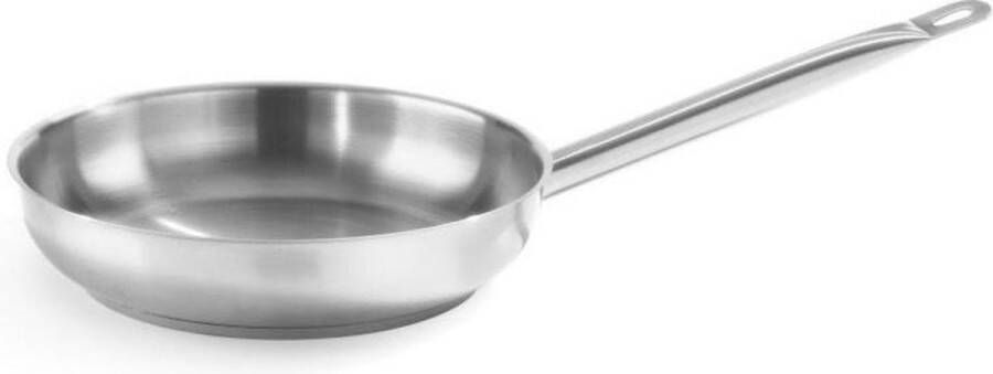 Hendi Koekenpan 28cm Kitchen Line RVS Professionele Koekenpan Inductie 2 7 Liter Ø28x(H)5cm