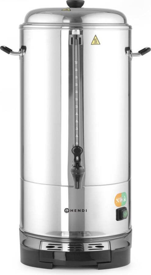 Hendi Percolator 15 Liter Dubbelwandig RVS Koffiemachine Horeca 38 6x39 3x(H)64 1cm