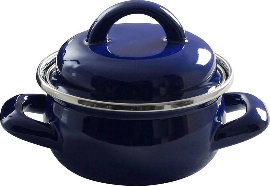 Hendi Soep- Sauspan Blauw 100x60 Mm Emaille 0 4 L Diameter 12cm 625804 Horeca & Professioneel