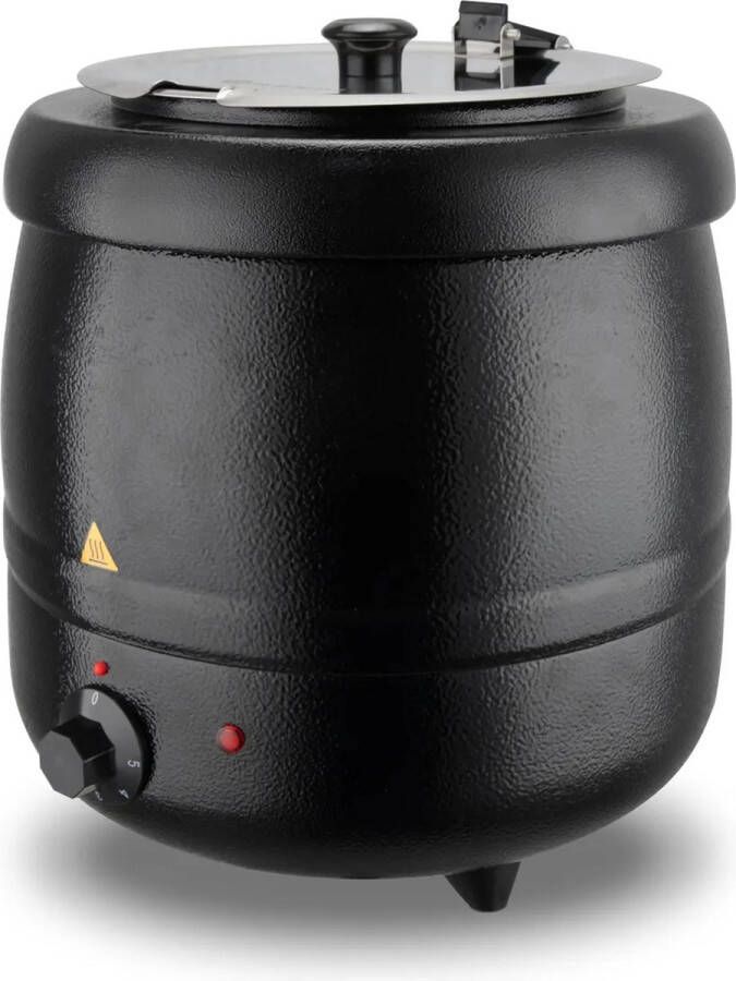 Hendi Soepketel Elektrisch 8 Liter Au Bain Marie Pan Professionele Buffetwarmer Zwart Ø34x(H)36cm